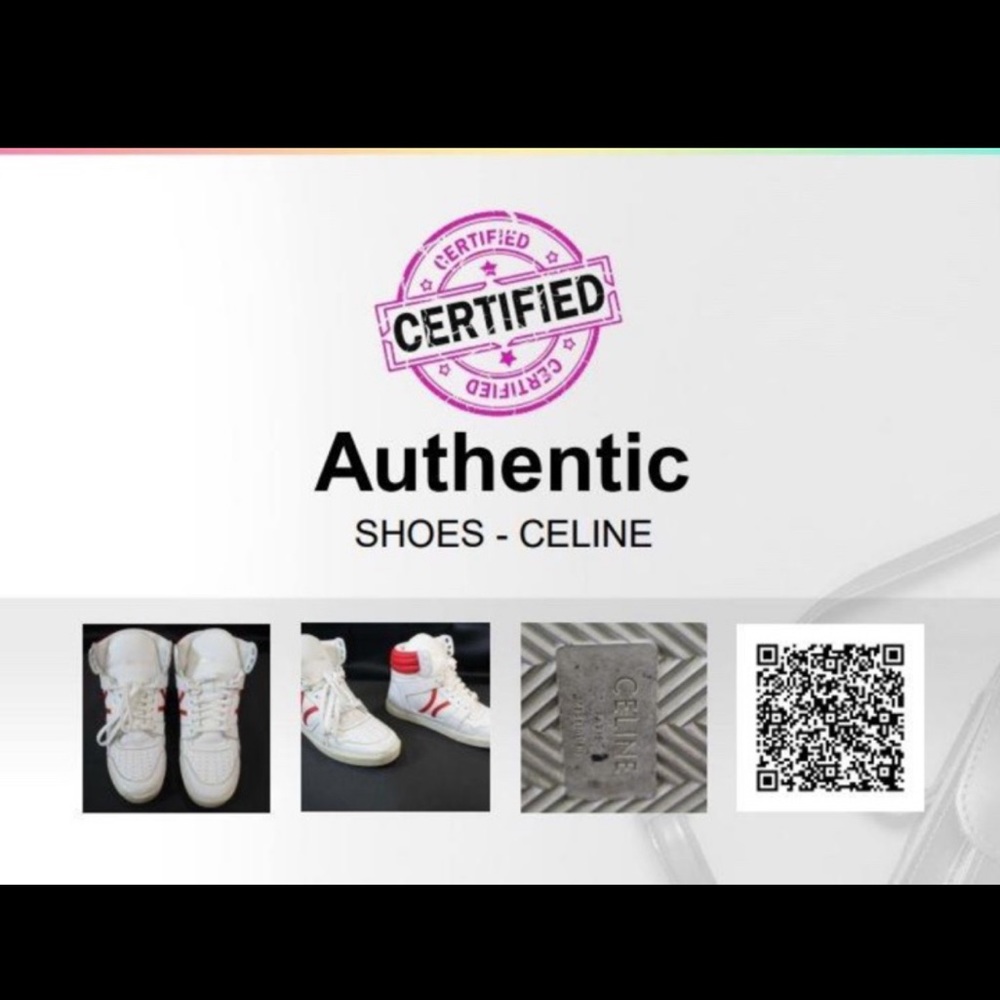 Celine Paris White Mid Leather MU 1119 Sneaker - Picture 15 of 16